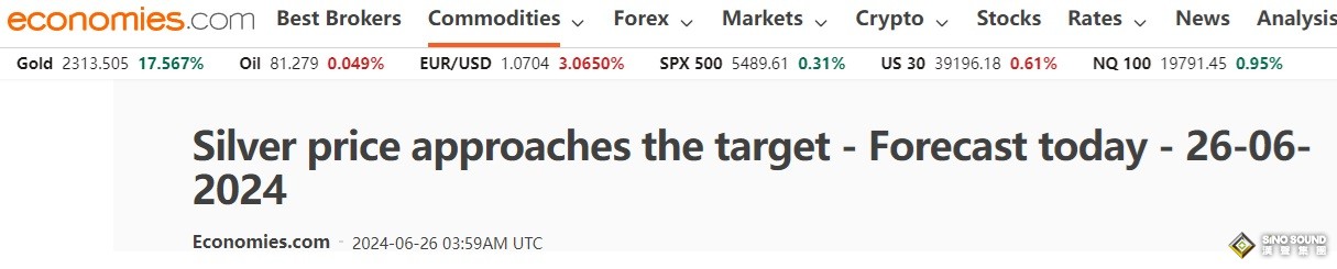白銀確認重大破位！銀價接近等待已久的目標位 知名機構白銀交易分析