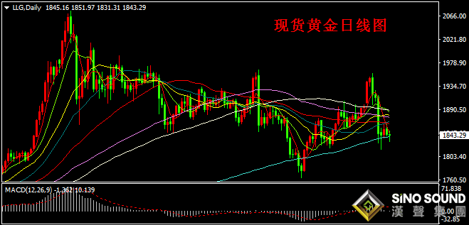 汉声张新才:[1月14日晚评]金价持续200日均线附近整理,短线关注1830支撑能力